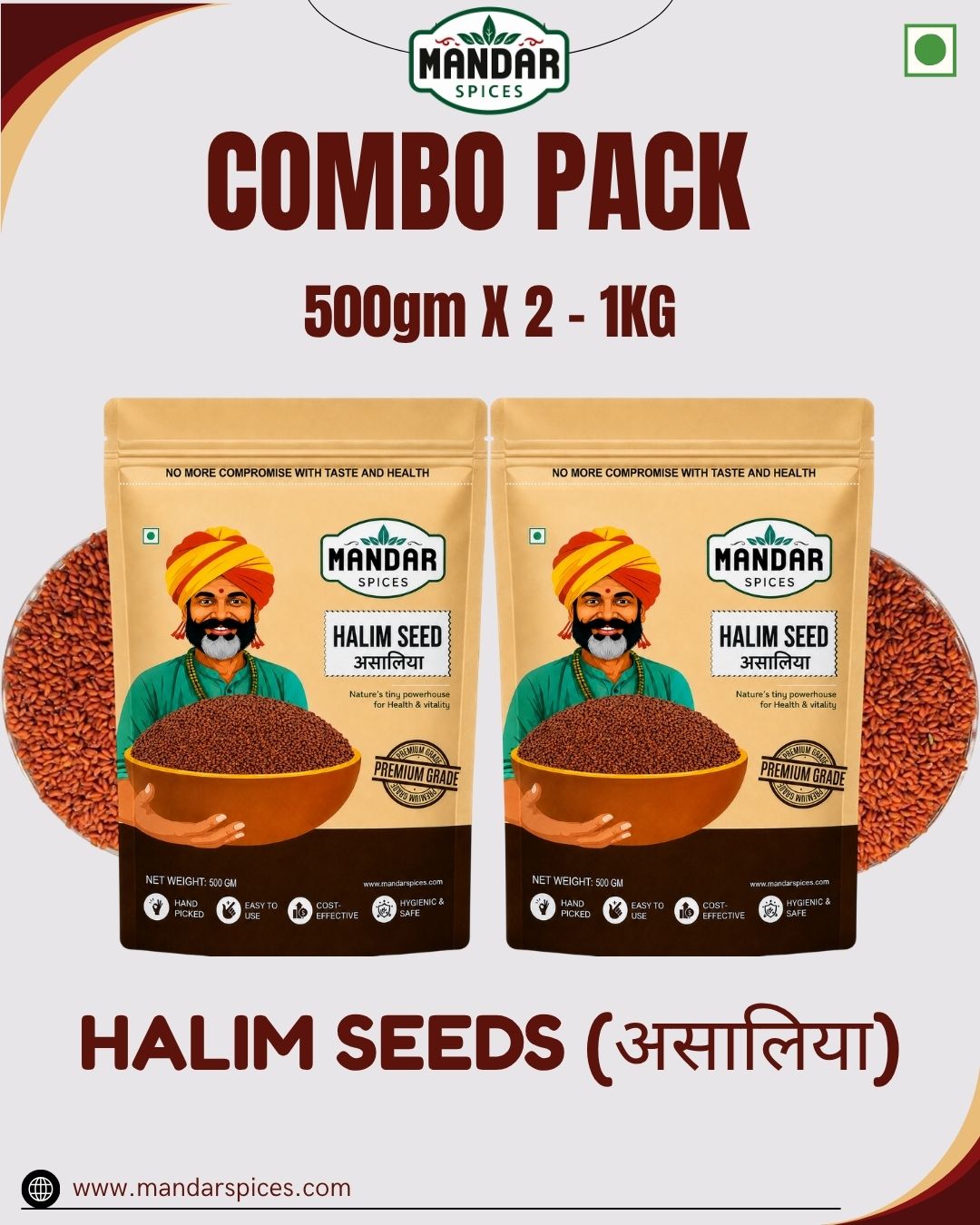 Halim Seeds Asaliya Combo Pack 500X2 - 1KG