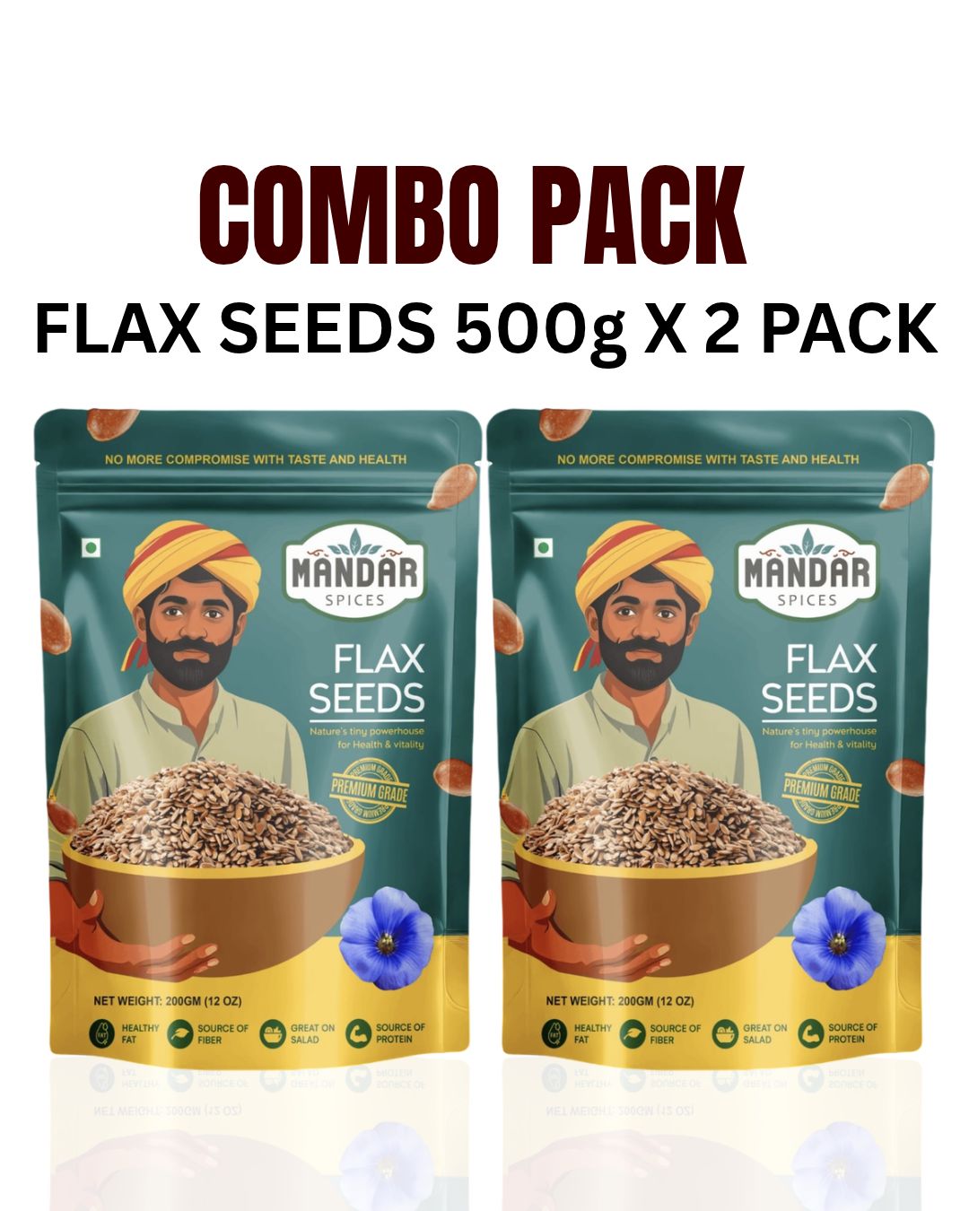 Flax Seeds Combo Pack 500 X 2 - 1KG