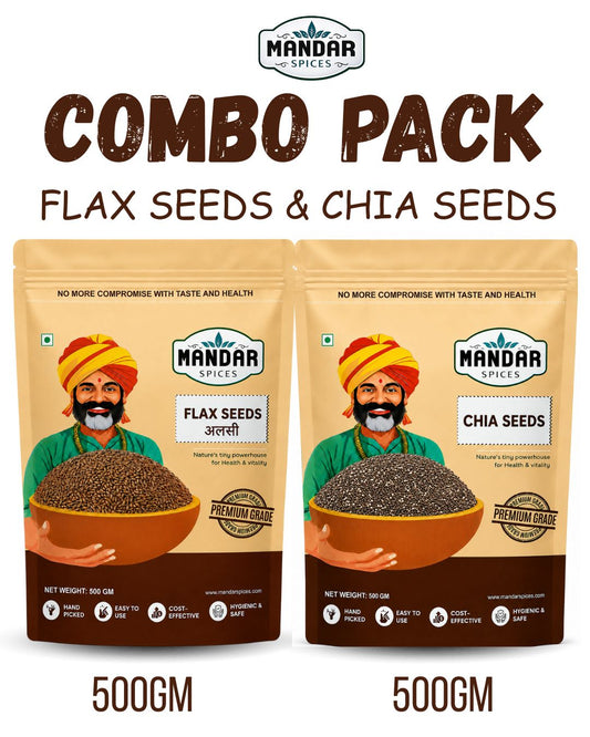 Flax Seeds & Chia Seeds Combo Pack