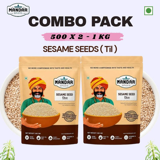 Sesame Seeds Combo Pack 500 X 2 - 1 KG