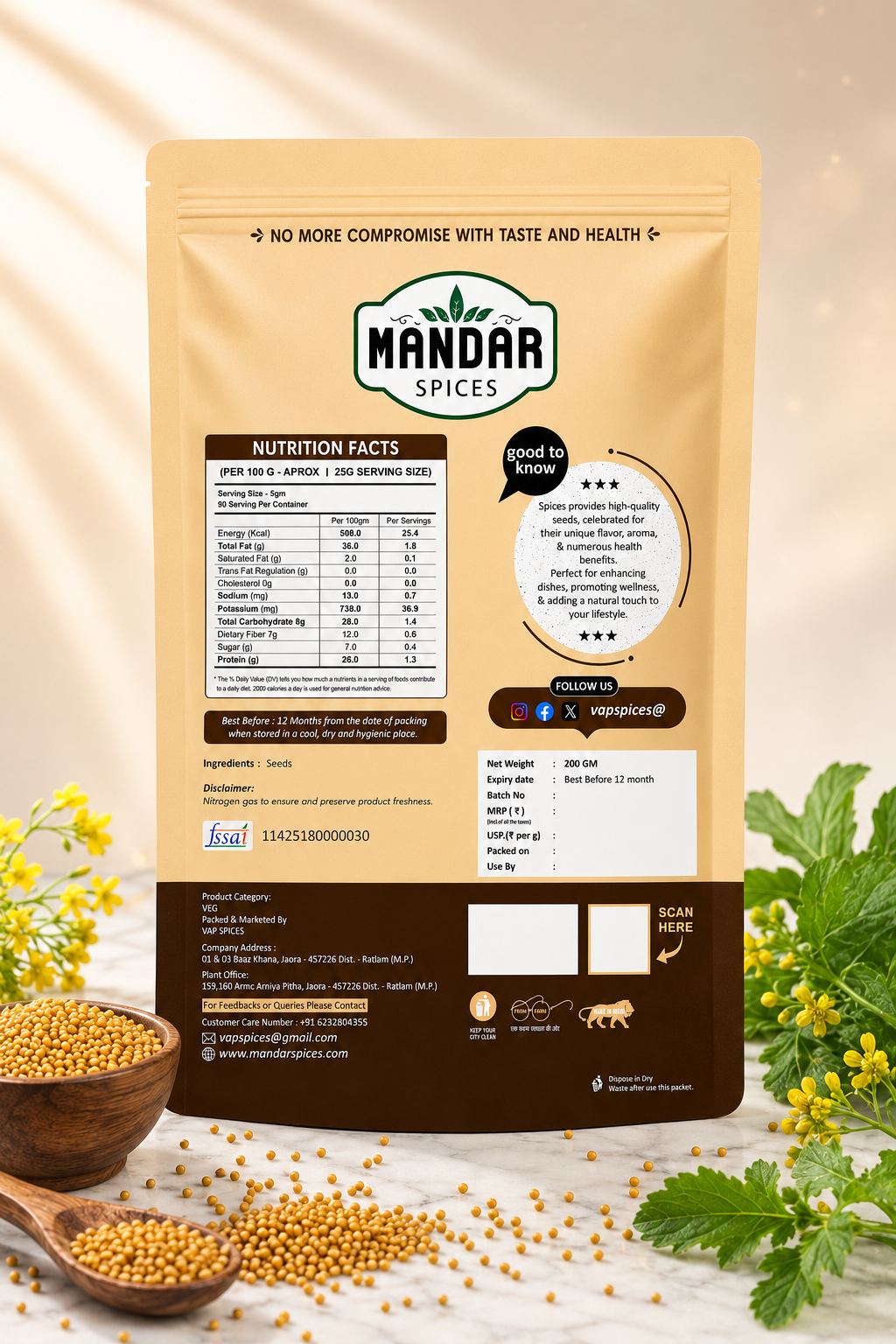 Yellow Mustard Seeds